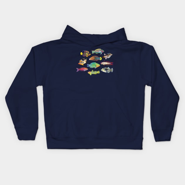 Tropical Fish Kids Hoodie by Soft Biology